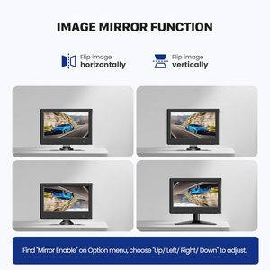 Monitor HM pequeño de 7 pulgadas, pantalla LCD de 1024x600, Mini Monitor HM AV para PC, cámara de seguridad CCTV, ordenador portátil RasPi - Product Image 5