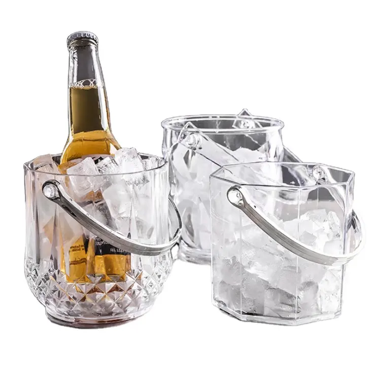 Barre à glace en acrylique Transparent, 10 niveaux, pour Bar, KTV, cubes à glace en diamant, pour Champagne, pour bière