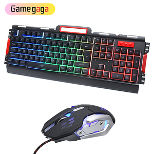 K33 USB Wired <strong>Computer</strong> Gamer <strong>Keyboard</strong> and Mouse Combos Metal RGB Backlight Gaming <strong>Keyboard</strong> and Mouse Set - Product Image 6