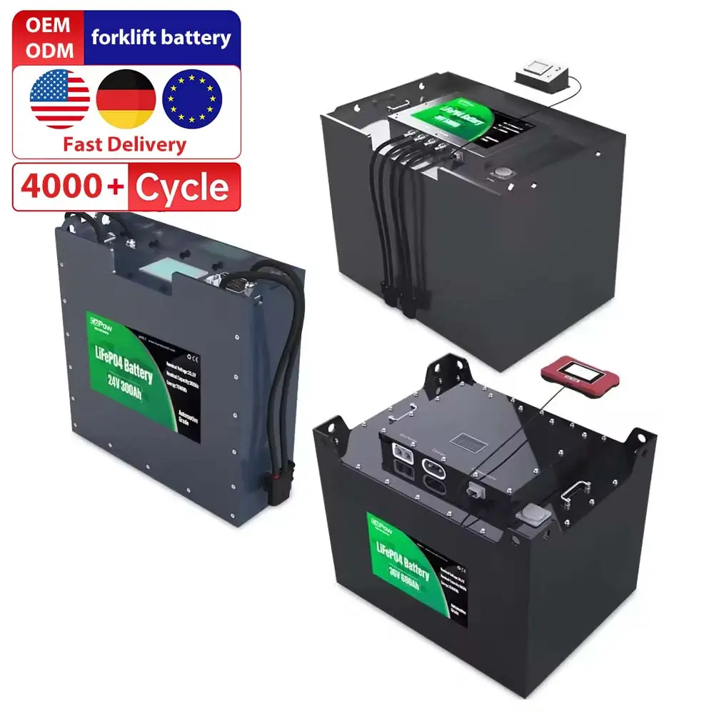 Linde nichiyu pzs Clark ngã ba nâng pin cho xe nâng 36V điện 80V 48V xe nâng pin 48V 36V 24V 80V 600ah