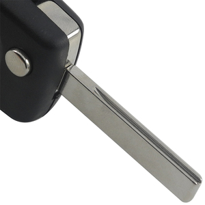 HU83 Flip anahtar kutu ile araç tuşları 2-Button tasarım CE0523 itmeli anahtar pil tutucu olmadan oluk UV baskılı Metal daire ile - Product Image 4
