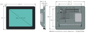 10.4 Inch HMI Touch Panel <strong>Computer</strong> J1900 IP65 Waterproof Linux <strong>Windows</strong> Compatible <strong>Embedded</strong> Industrial PC - Product Image 6