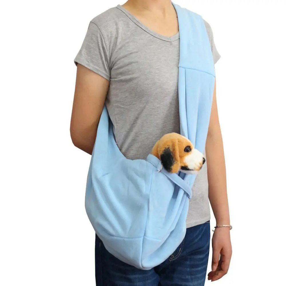Nueva llegada de algodón bandolera bolsa de viaje para mascotas plegable sólido jaulas para mascotas, portadores