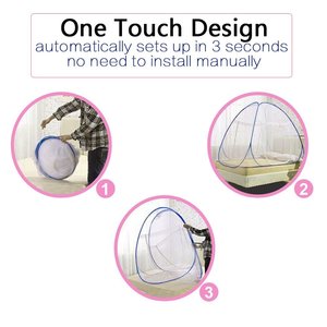 Aioiai One Touch Moskito netz für Bett Faltbare Jurte Moskito Zelt Netz <span class=keywords><strong>Pop</strong></span> <span class=keywords><strong>Up</strong></span> für Baby Erwachsene