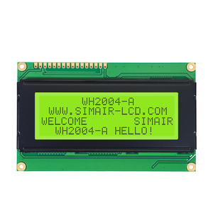 Modulo di caratteri Display schermo LCD 20x4 singolo colore ad alta definizione perno parallelo giallo saldabile 5V - Product Image 1