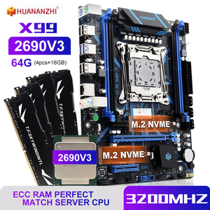 X99 QD4 LGA 2011-3 XEON X99 anakart desteği Intel E5 2690 2699 2697 2680 2670 V3 V4 işlemci DDR4 RECC NON-ECC bellek - Product Image 2