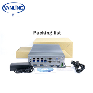 Yanling Automation Industrial PC Intel i5 6500T Quad Core 2 LAN Port Fanless Barebone System Computadora Tipo integrado - Product Image 6
