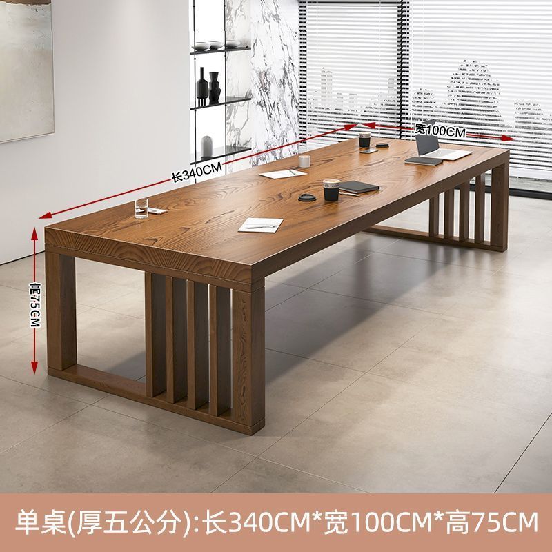 Mesa individual: 340*100*75 cm, grosor del tablero: 5 cm