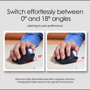 2024 nuovo F33 programmabile trackball Triple Pairing ufficio Design ergonomico silenzioso Wireless Rgb ottico Gaming Mouse per Computer - Product Image 5