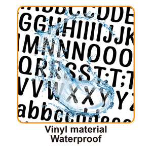 Không Thấm Nước 0.5-Inch Thư Tiếng Anh Kỹ Thuật Số Tài Khoản Sticker Trang Trí Nội Thất Số Địa Chỉ Vinyl Google Thẻ Trang Trí Vinyl - Product Image 2