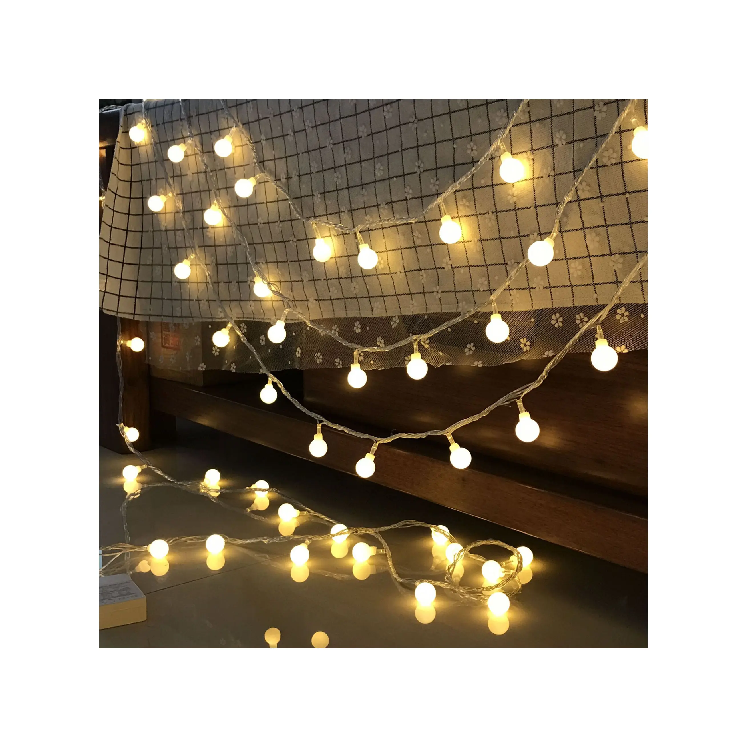 Luce natalizia stringa di luci a LED di illuminazione 10M 20M lampadina stringa impermeabile all'aperto matrimonio natale Led stringa