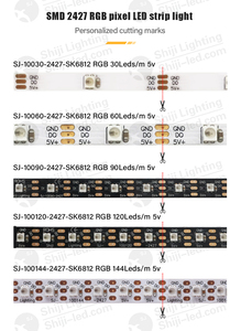 Shiji Addressable Multi Color Changing 30 60 90 120 144 <strong>Leds</strong> 5V WS2811 WS2812B SK6812 Mini SMD 2427 RGB Pixel <strong>LED</strong> <strong>Light</strong>