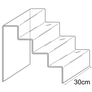 Factory Wholesale Clear Acrylic Stair <strong>Step</strong> <strong>Display</strong> Stand <strong>With</strong> Customized