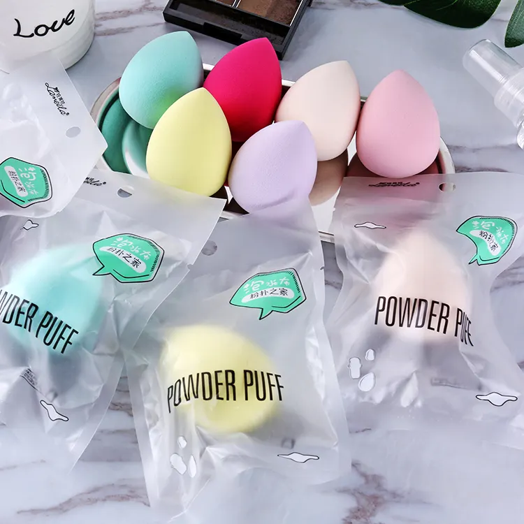 Wholesale Colorful Soft Beauty Make Up Sponge Waterdrop Foundation Makeup Blending Sponge Latex Free Custom Makeup Sponge A79902