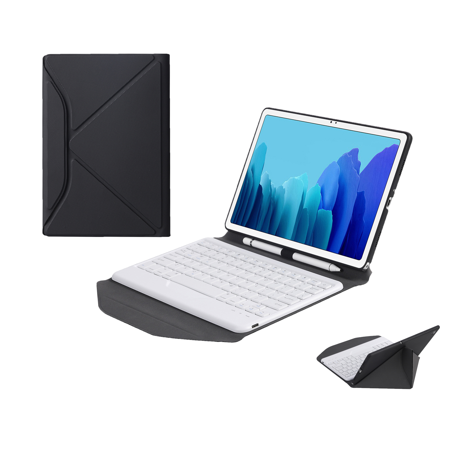 Clavier blanc boîtier noir