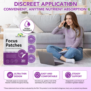 Solotree 30 بتركيز بؤري عبر الجلد دعم التركيز العميق الحفاظ على الوضوح العقلي العلامة التجارية الخاصة بقع التركيز للرجال والنساء - Product Image 5