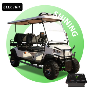 6 chỗ ngồi off-road điện tham quan Golf Buggy 48V thép Ride-on xe giỏ hàng để bán sân bay - Product Image 1