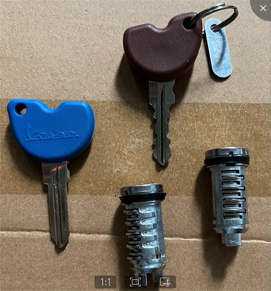 Chất lượng tốt Piaggio Key Set cho VESPA ET4/LX/LXV/S 125/150 2V tức là, VESPA et2 tức là