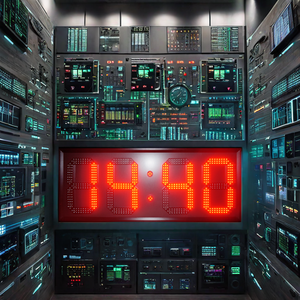 Jhering da esterno orologio da parete industriale da 12 pollici ampio Display digitale a LED a 7 segmenti con Timer per il conto alla rovescia della temperatura - Product Image 6