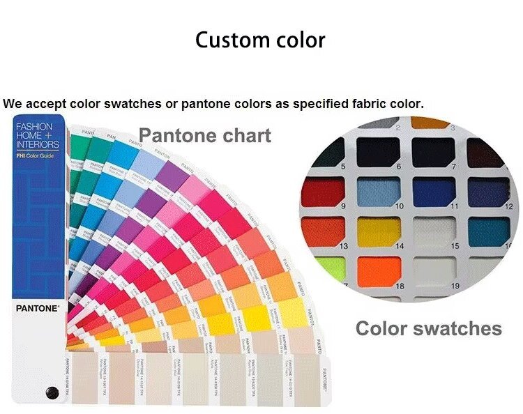 Colores personalizados disponibles