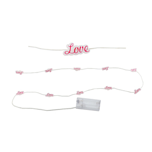 20 LED Light <span class=keywords><strong>String</strong></span> Pink Love Pattern Christmas Tree Window Luminous Bateria Ornamentos Wedding Guirlandas Grinaldas Mall Dress