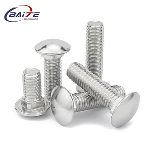 Tùy chỉnh SS304 thép không gỉ đầu tròn vuông cổ bu lông M6 M8 M10 M12 nút đầu vận chuyển bu lông - Product Image 6