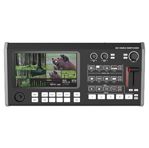 Nuevo Diseño 3 H DMI + 1 SDI + 1 entradas USB MultiCam Grabación de transmisión en vivo conmutador de video de producción en vivo con controlador PTZ - Product Image 2