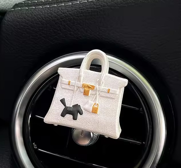 Pearl white pony bag