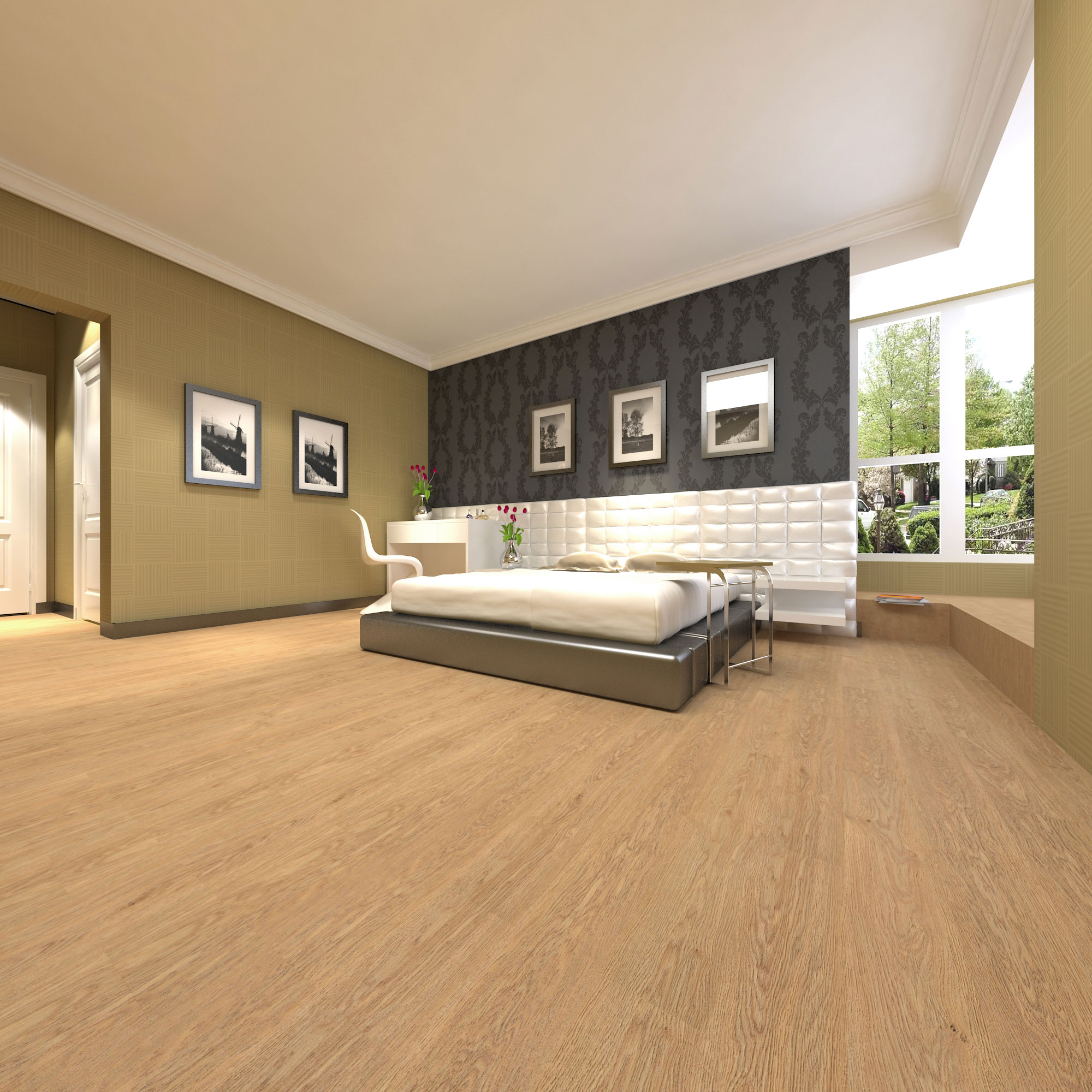 Bois conception lvt pvc plancher en vinyle