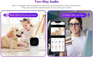 Telecamera Dome 2MP intelligente con visione notturna WiFi 1080p 360 ° Pan/Tilt a due vie Audio-per applicazioni di sicurezza 360 °
