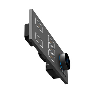 Paslanmaz çelik anahtarı akıllı ev topuzu kontrol termostat kontrol soğutma isıtma akıllı <span class=keywords><strong>KNX</strong></span> duvar anahtarı İngiltere standart - Product Image 1