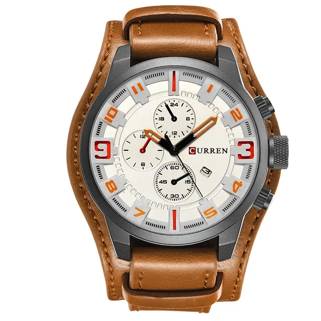 Curren 8225 Moda Japão Quartz Marca de luxo Preço barato Curren Relógios Multi-função Moda Masculina Sport Watch