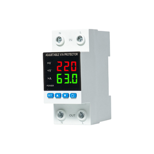 220V 110V Adjustable Automatic <strong>Voltage</strong> Protector 0.1A-63A <strong>Voltage</strong> Protector Electric Power Stabilizer Device 110V-220V Automatic - Product Image 3