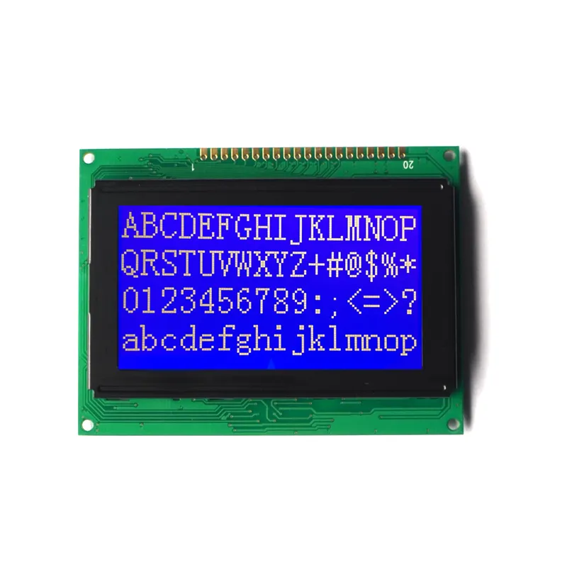 128x64 STN 그래픽 단색 LCD 모듈 디지털 LCD 20 핀