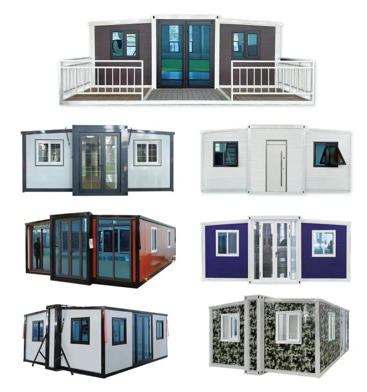 40ft 20ft Villa Prefabricated Expandable Container House Waterproof Prefab Mobile Home 2 3 4 5 Bedroom Granny Flat
