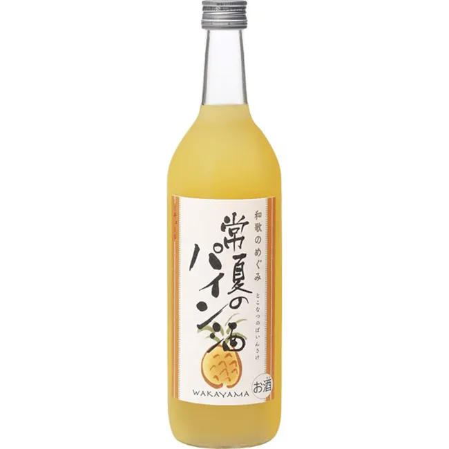 WAKANOMEGUMI PINE SAKE "pineapple"Low alcohol natural ingredients alcoholic beverages color glass wine
