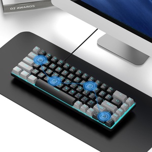 2,4 Ghz inalámbrico RGB retroiluminado 68 teclas Teclado mecánico Intercambio en caliente Interfaz USB recargable Nueva aplicación de escritorio - Product Image 1