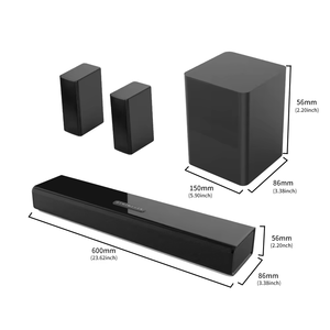 Venta caliente 5.1CH Fábrica OEM Barra de sonido inalámbrica Batería Sistema de cine en casa con control remoto para computadora de TV