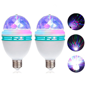 Yeni LED 360 rotasyon RGB kristal sihirli küre ışık ampul 3w 5W 7W 10W E27 B22 taban renkli sahne ışıkları Led disko ışığı ampul - Product Image 2