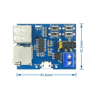 MP3-Decodierungskabel eingebauter Verstärker Decoder TF-Karte USB-Decodierung-Player-Modul
