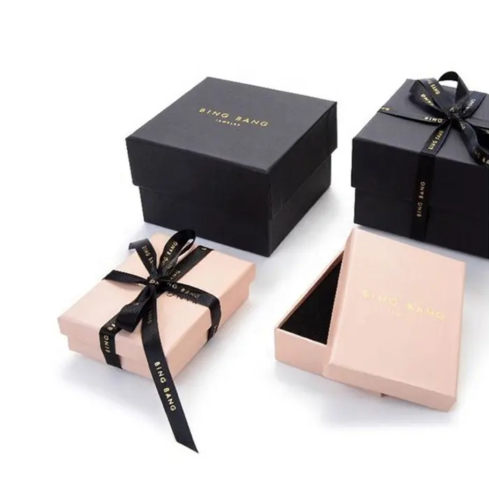 Luxury high quality gift packaging box with ribbon for birthday/valentine gift packaging
