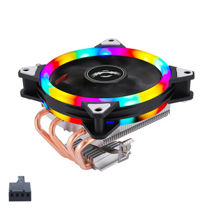 Qiuz4 4 isı borusu bakır lavabo 120mm PWM karşı dönen fanlar AM3/AM4/1155 Legacy CPU soğutma çözümü 3pin yüksek hava hacmi - Product Image 5