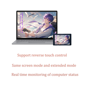 Subpantalla de ordenador con pantalla táctil USB secundaria de 3,5 pulgadas compatible con Linux, Windows, Android y Raspberry Pi IPS 480x320 pantalla