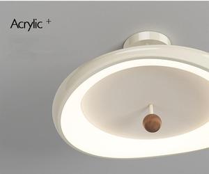 PM klasik Wabi Sabi tarzı yatak odası tavan işık Minimalist galvanik krom renk LED tam spektrum göz koruma lambası - Product Image 4