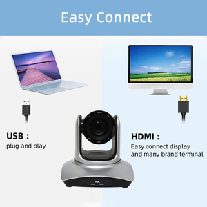 KATOV/JJTS yüksek kalite PTZ 12x 20x optik zoom canlı akışı kamera USB tak ve çalıştır PTZ kamera desteği tavan montaj - Product Image 5
