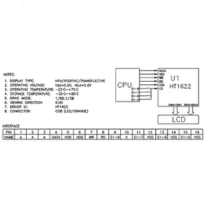 Hersteller Verkauf 7,5-Zoll-Segment-LCD-Anzeigemodul mit HT1622 IC SPI-Schnitts telle Orange Hintergrund beleuchtung für die Steuerung des Kraftstoffsp enders - Product Image 6