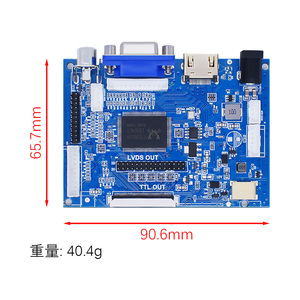 Placa controladora LCD Universal de 50 pines LVDS, interfaz de 30 Pines, controlador TFT LCD, TTL, HD, MI, VGA, AV, para Kits de Desarrollo, 1 unidad - Product Image 5