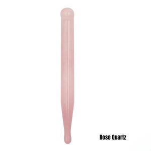 OEM gül kuvars göz güzellik aracı basınç noktası kalem akupunktur kalem terapi değnek için refleksoloji yeşim masaj sopası - Product Image 5