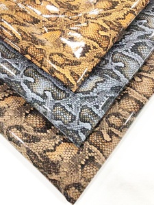 Vinile in pelle artificiale con motivo a specchio in pelle di serpente di pitone per la decorazione della borsa - Product Image 6