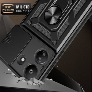 All-Inclusive Simple Armor Neutral Back <strong>Cover</strong> for Redmi 13C 4G Mobile Phone Protective <strong>Cover</strong> Integrated Camera Protector Push - Product Image 4
